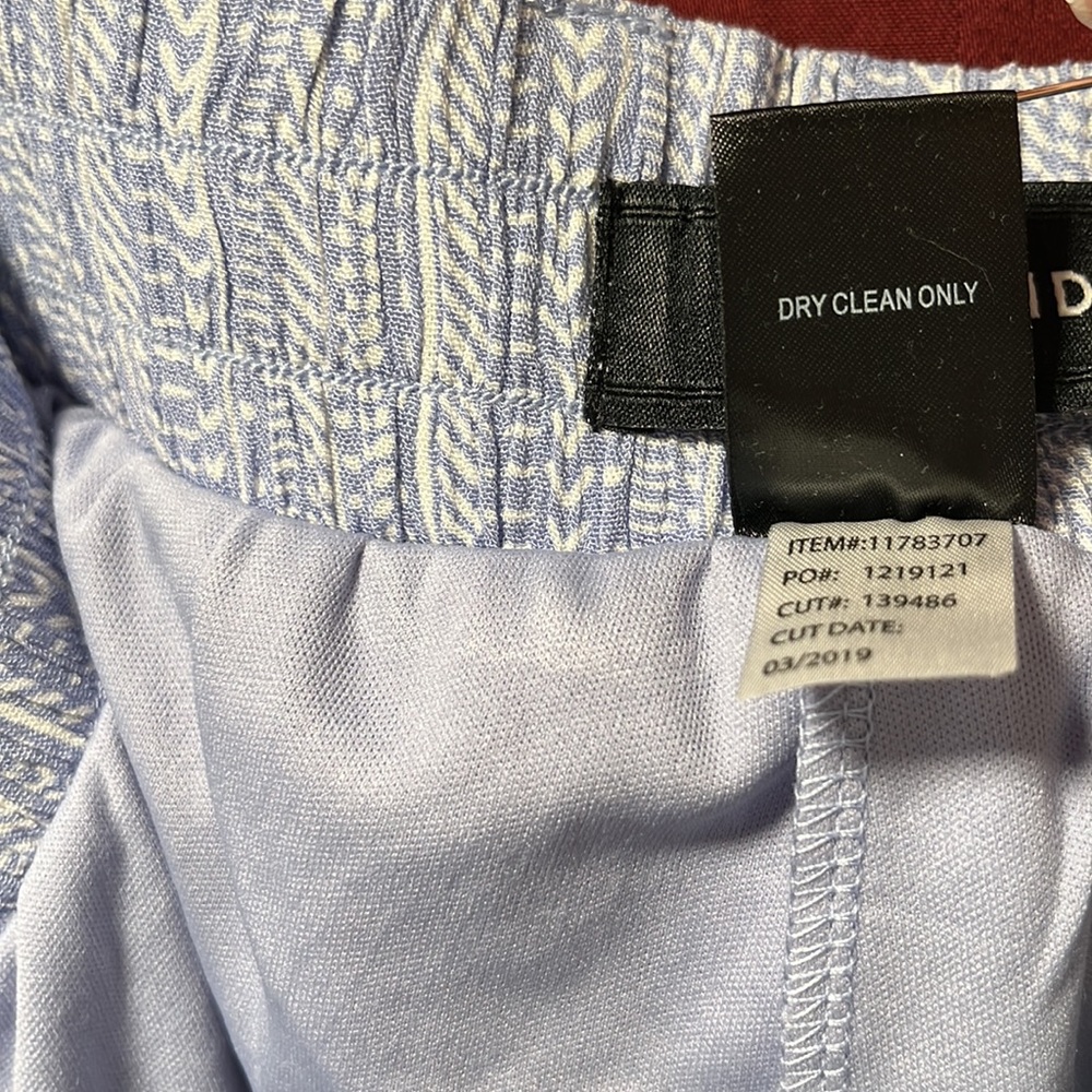 NWT Torrid 3 - light blue boho vertical stripe, gauze, wide leg, belted pants - Picture 13 of 13